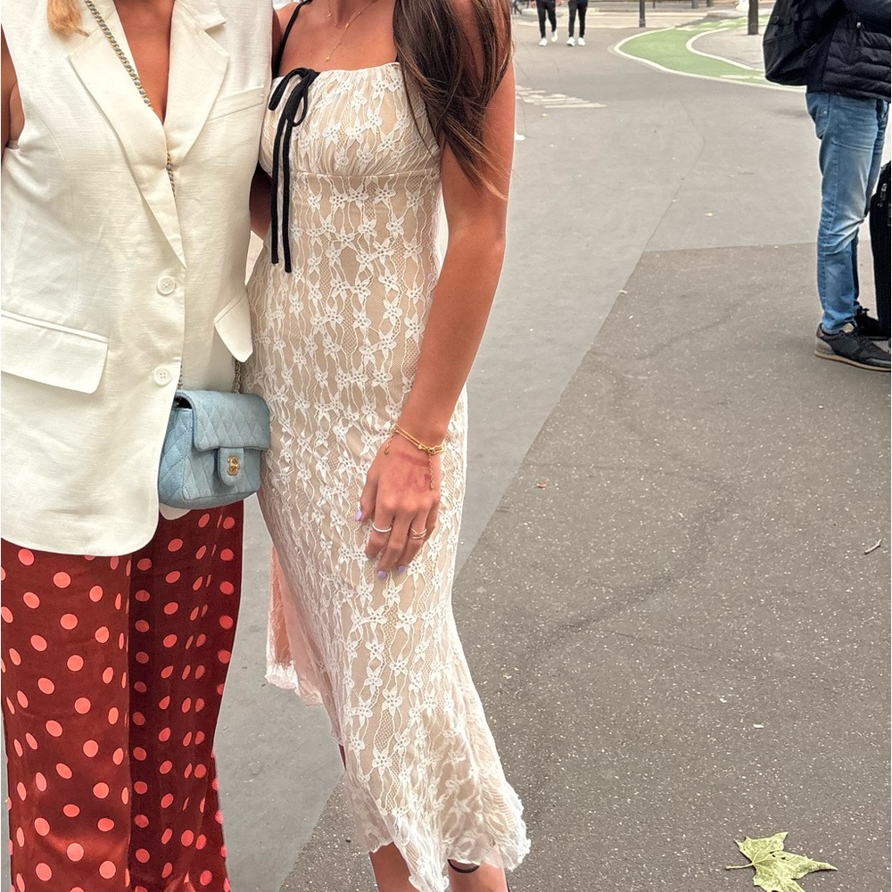 White long dress